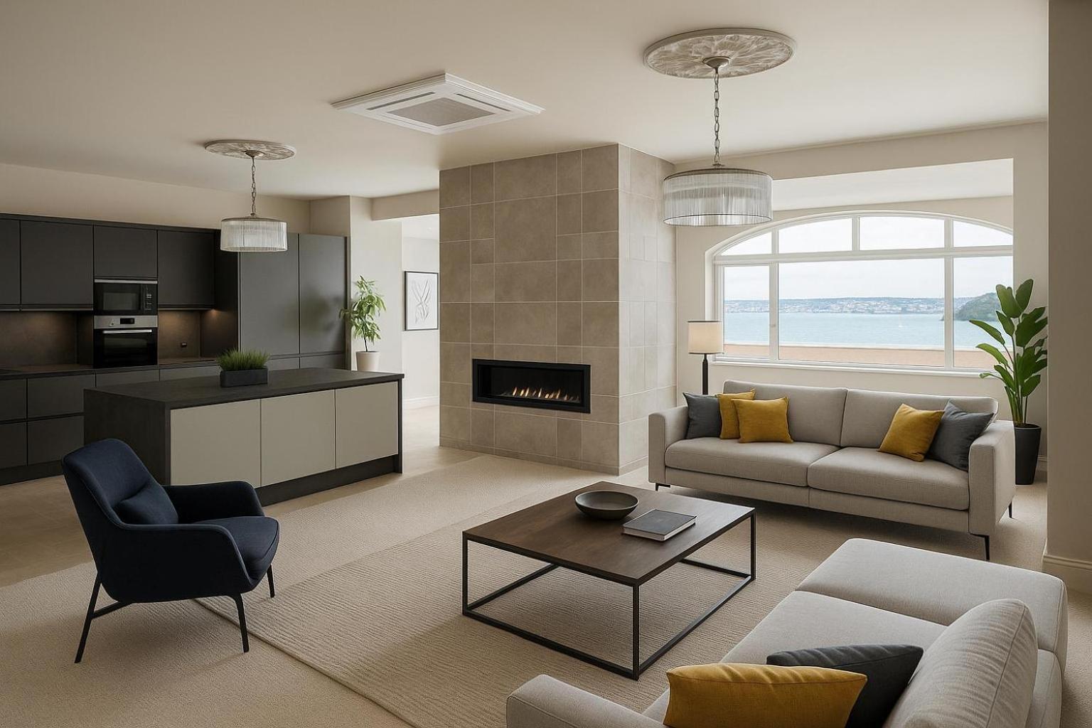 Apartamento Clifftop Panoramic Seaview Penthouse Sleeps 8 Torquay
